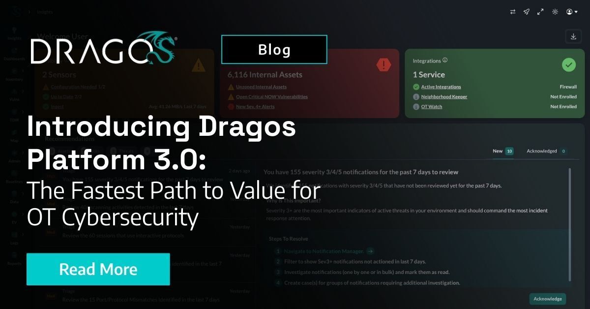 Blog - Introducing Dragos Platform 3-0